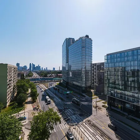 Apartmán Bliska Wola Tower - Unique 4you - 18 Pietro Z Pieknym Widokiem Na Centrum Warszawy Varšava